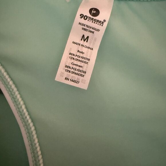 90 Degree by Reflex 2 pc Nude Tech Volley Vibes Tank Top And Skort NWT Sea Glass - Picture 7 of 11